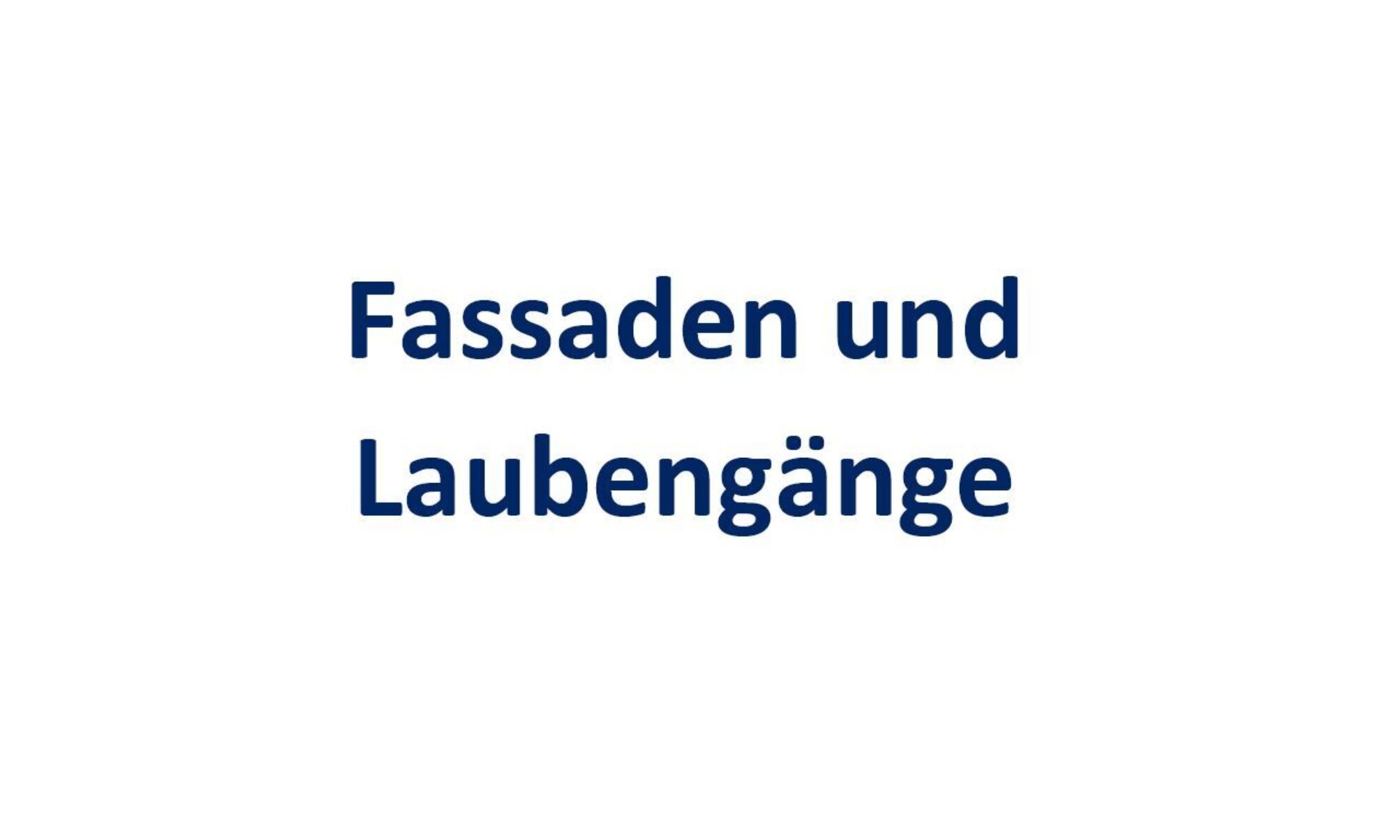 Fassaden blau
